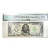 1934 $1000 Fed Res Note Chicago #2211-Gdgs PMG 50