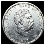 1883 Hawaii Silver 1/4 Dollar UNCIRCULATED