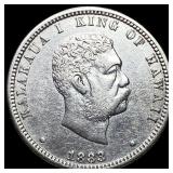 1883 Hawaii Silver 1/4 Dollar UNCIRCULATED
