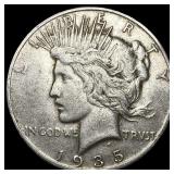 1935 Silver Peace Dollar CLOSELY UNCIRCULATED