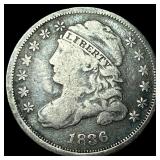 1836 Silver Capped Bust Dime LIGHTLY  CIRCULATED