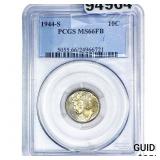 1944-S Mercury Silver Dime PCGS MS66 FB
