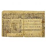 1776 Mar 5, 1776 $1 New York (Fr. NY191)