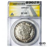 1885-S Silver Peace Dollar ANACS EF45