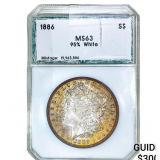 1886 Morgan Silver Dollar PCI MS63