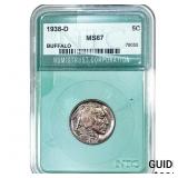 1938-D Buffalo Nickel NTC MS67