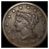 1840 Braided Hair Large Cent LIGHTLY CIRCULATED