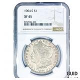 1904-S Morgan Silver Dollar NGC XF45