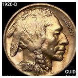 1920-D Buffalo Nickel CHOICE BU+