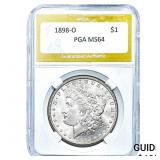 1898-O Morgan Silver Dollar PGA MS64