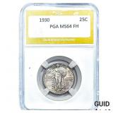 1930 Standing Liberty Quarter PGA MS64 FH