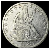 1858-O Silver Half Dollar CLOSELY UNCIRCULATED