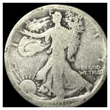 1916-D Silver Walking Liberty Half Dollar NICELY C