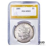 1885 Morgan Silver Dollar PGA MS63