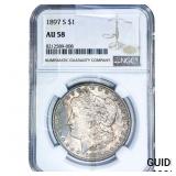 1897-S Morgan Silver Dollar NGC AU58