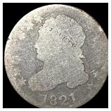 1821 Capped Bust Silver Dime NICELY CIRCULATED
