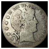 1892-S Silver Barber Half Dollar NICELY CIRCULATED