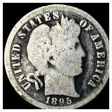 1895-O Silver Barber Dime NICELY CIRCULATED
