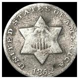 1852 Silver Three-Cent Piece NICELY CIRCULATED