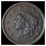 1838 Coronet Head Large Cent NICELY CIRCULATED