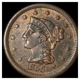 1856 Braided Hair Large Cent CLOSELY UNCIRCULATED