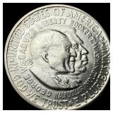 1953-S Silver Booker T. Washington/Carver Half Dol