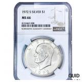 1972-S Eisenhower Dollar NGC MS66