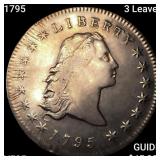 1795 3 Leaves Flowing Hair Dollar ABOUT UNCIRCULAT