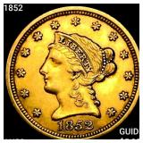 1852 $2.50 Gold Quarter Eagle CHOICE AU