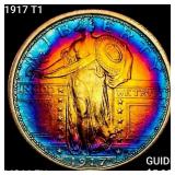 1917 T1 Standing Liberty Quarter GEM BU FH