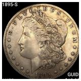 1895-S Morgan Silver Dollar CHOICE AU