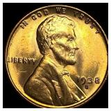 1938-S Lincoln Wheat Cent GEM BU
