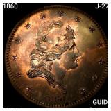 1860 J-272 US Half Eagle Pattern CHOICE BU