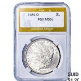 1885-O Morgan Silver Dollar PGA MS66