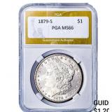 1879-S Morgan Silver Dollar PGA MS66