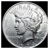 1934-D Silver Peace Dollar CLOSELY UNCIRCULATED