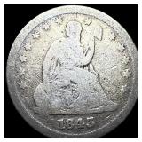 1843 Seated Liberty Quarter NICELY CIRCULATED