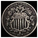 1866 Shield Nickel NEARLY UNCIRCULATED