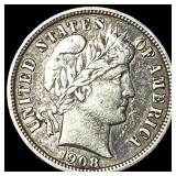 1908-D Silver Barber Dime CLOSELY UNCIRCULATED