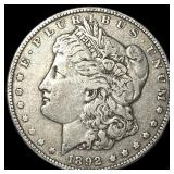 1892 Silver Morgan Dollar NEARLY UNCIRCULATED