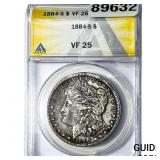 1884-S Morgan Silver Dollar ANACS VF25