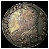 1825 Capped Bust Half Dollar LIGHTLY CIRCULATED