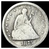 1875-S Silver Twenty Cents Piece LIGHTLY CIRCULATE