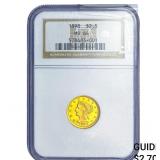1898 $2.50 Gold Quarter Eagle NGC MS64