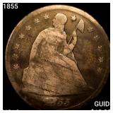 1855 Seated Liberty Dollar NICELY CIRCULATED