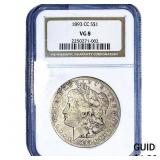 1893-CC Morgan Silver Dollar NGC VG8