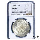 1787-CC Morgan Silver Dollar NGC MS63