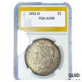 1892-O Morgan Silver Dollar PGA AU58