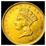 1858 Gold $1 Indian Princess Head UNCIRCULATED