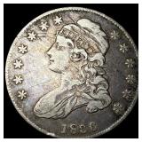 1836 Capped Bust Half Dollar LIGHTLY CIRCULATED